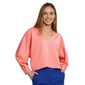 Oversized balloon sleeve blouse for women Nife image-1