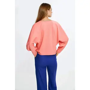 Oversized balloon sleeve blouse for women Nife image-2