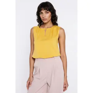 Women's Blouse with Decorative Neckline Nife image-2