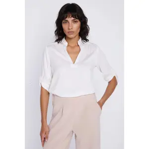 Blouse à manches retroussées femme Nife image-1