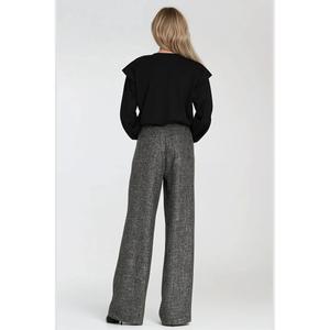 Women’s blouse with ribbed high cuffs Nife image-1