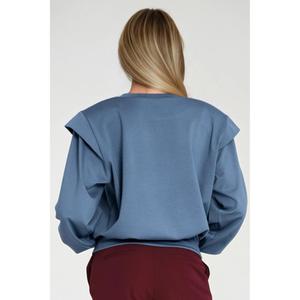 Women’s blouse with ribbed high cuffs Nife image-1
