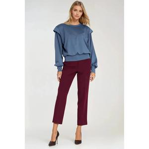 Women’s blouse with ribbed high cuffs Nife image-3