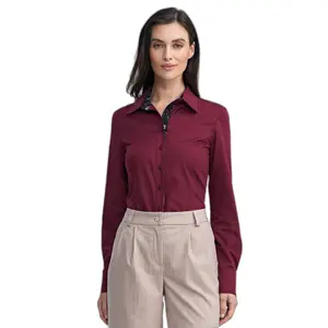 Women's contrast panel shirt Nife image-0