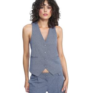 Colete de fato com padrões para mulher Nife