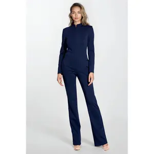 Kvinnlig jumpsuit med dragkedja vid kragen Nife image-1