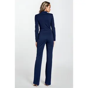 Kvinnlig jumpsuit med dragkedja vid kragen Nife image-3