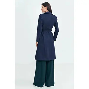 Women's double-breasted coat Nife Nubuck image-4