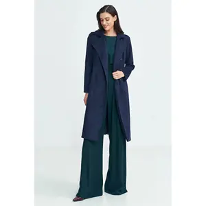 Women's double-breasted coat Nife Nubuck image-1