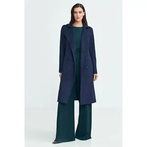 Women's double-breasted coat Nife Nubuck image-3