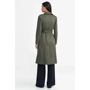 Women's double-breasted coat Nife Nubuck image-3