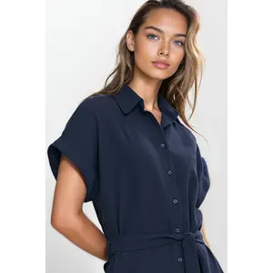 Robe chemise en mousseline femme Nife image-3