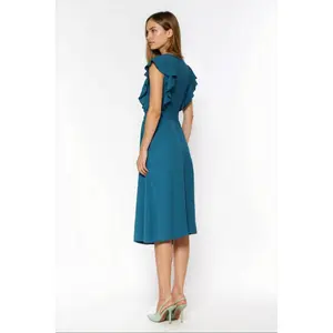 Frill Shoulder Dress for Women Nife image-3