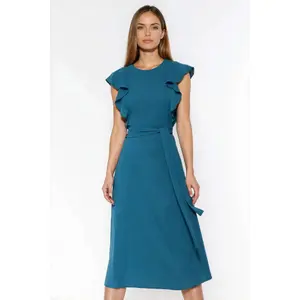 Frill Shoulder Dress for Women Nife image-1
