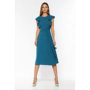 Frill Shoulder Dress for Women Nife image-2