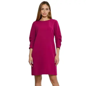 Pleated sleeve dress for women Nife image-0