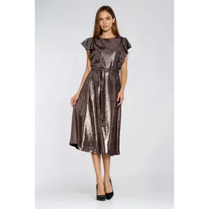 Robe à épaules volantées femme Nife image-1
