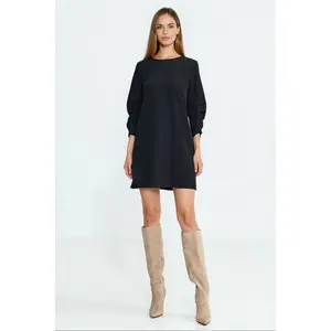 Robe manches plissées femme Nife image-1