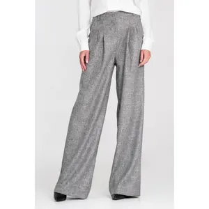 Kvinnors veckade byxor Nife Wide Leg image-1