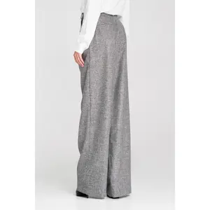 Kvinnors veckade byxor Nife Wide Leg image-3