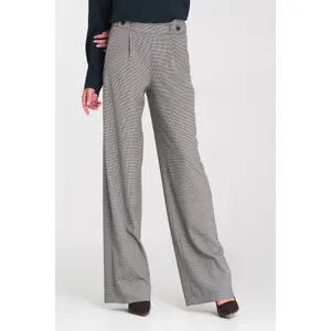 Pantaloni a motivi houndstooth donna Nife image-2