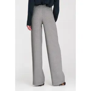 Pantaloni a motivi houndstooth donna Nife image-3