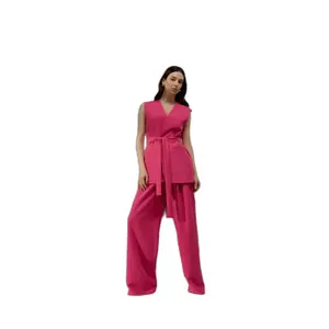 Wide Leg Trousers with Pleats Women Nife image-0