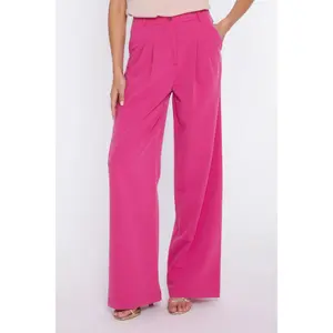 Wide Leg Trousers with Pleats Women Nife image-4
