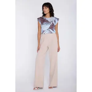 Wide Waist Trousers with Pleats Women's Nife image-2