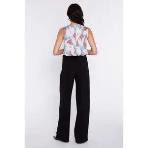 Wide Waist Trousers with Pleats Women's Nife image-3