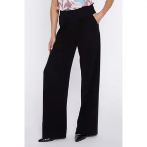 Wide Waist Trousers with Pleats Women's Nife image-2