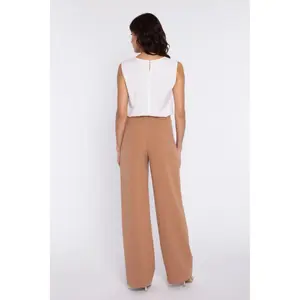 High-Waisted Pleated Trousers Women Nife image-3