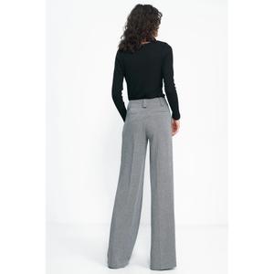 Women's wide herringbone trousers Nife image-1