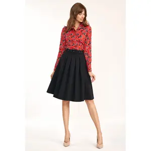 Mid-length skirt with belt for women Nife