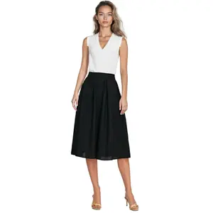 Plissé midi-rok voor dames Nife Rayon