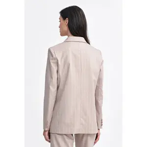 Women's oversized buttoned blazer Nife Striped image-3