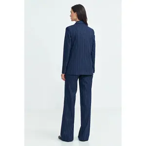 Women's oversized buttoned blazer Nife Striped image-4