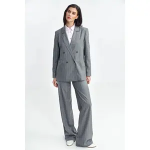 Women's oversized buttoned blazer Nife Striped image-2