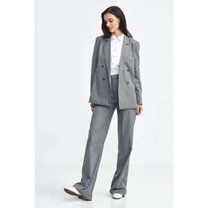 Women's oversized buttoned blazer Nife Striped image-1