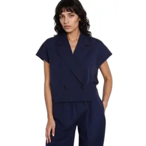 Women's Double-Breasted Short Jacket Nife image-0