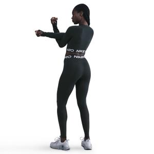 Leggings de cintura media con paneles de malla para mujer Nike Pro image-3