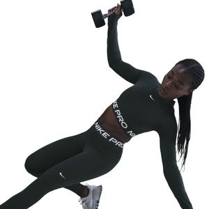 Leggings de cintura media con paneles de malla para mujer Nike Pro image-4