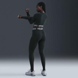 Leggings de cintura media con paneles de malla para mujer Nike Pro image-5