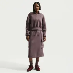 Camisola com fecho de correr 1/4 para mulher Nike Phoenix Fleece image-0