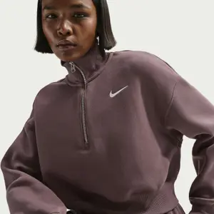 Camisola com fecho de correr 1/4 para mulher Nike Phoenix Fleece image-3