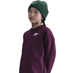 Camisola com capuz para criança Nike Club image-5