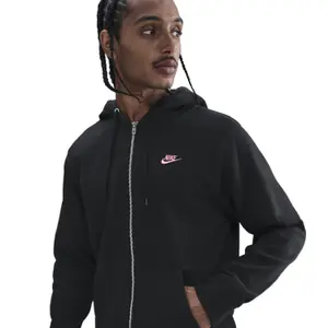 Hooded sweatshirt met rits Nike Club image-2