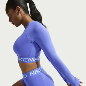 Långärmad tröja för kvinnor Nike Pro image-3