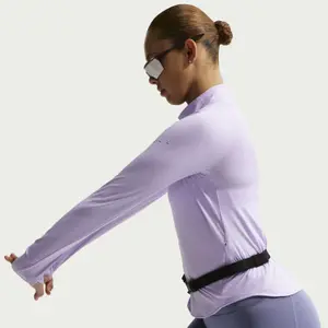 Langærmet trøje med 1/4 lynlås til kvinder Nike Swift image-4