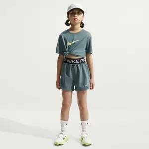 Shorts da bambina Nike Pro Fleece image-1